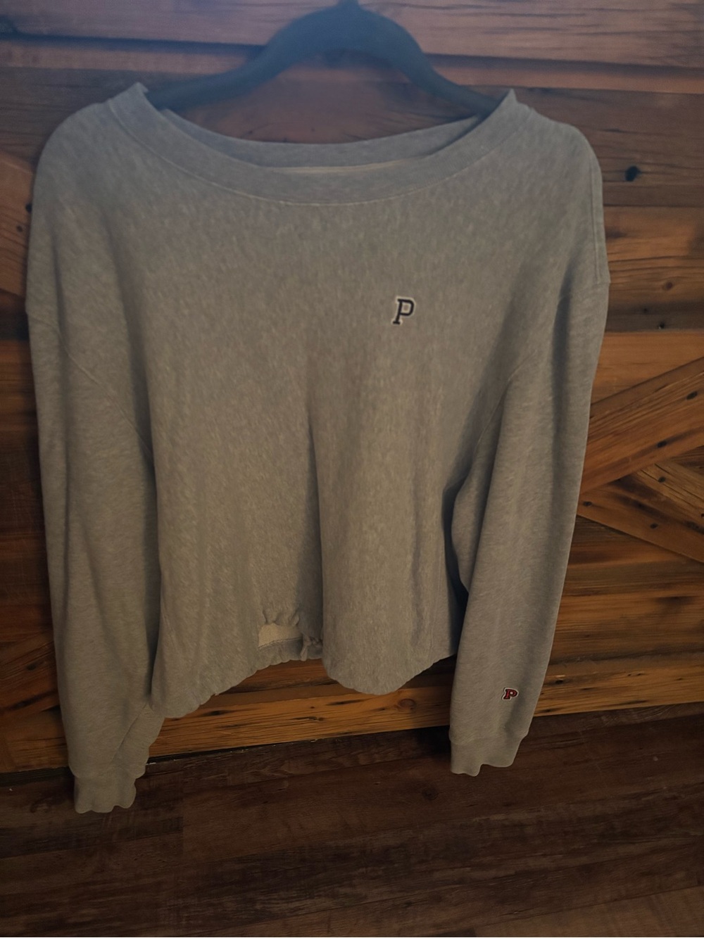 Logo Gray Women's pullover Victoria’s Secret pink drawstring Sweatshirt
